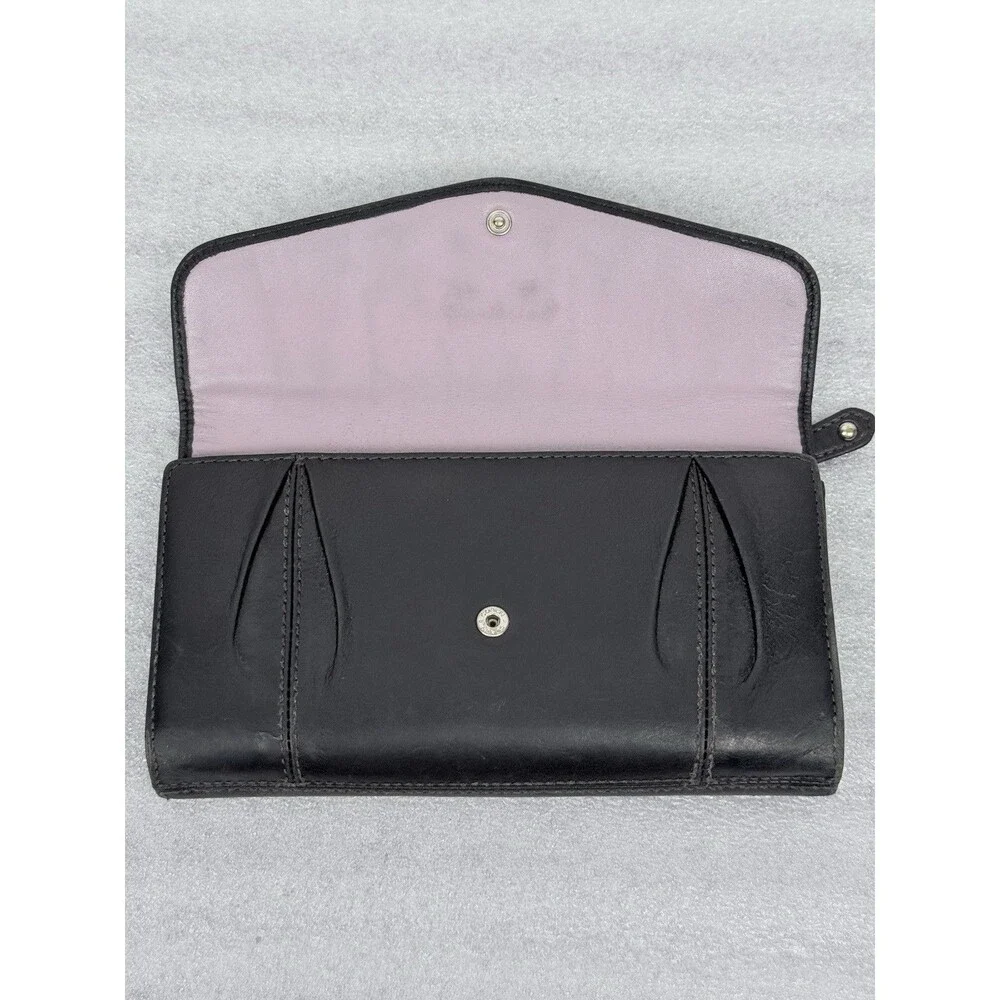 Coach Black Leather  Wallet Organizer  8